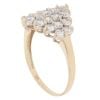 9ct Yellow Gold Cubic Zirconia Cluster Ring