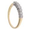18ct Yellow Gold 0.50ct Brilliant Cut Diamond Half Eternity Ring