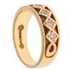 18ct Yellow and Rose Gold Clogau 0.15ct Diamond Five Stone Celtic Ring