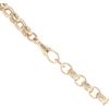 9ct Yellow Gold Patterned And Plain Belcher Chain 24"