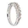 9ct White Gold 0.90ct Diamond Two Row Eternity Ring