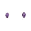 9ct Yellow Gold Amethyst Stud Earrings