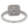 18ct White Gold 1.00ct Brilliant Cut Diamond Cluster Ring