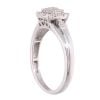 9ct White Gold 0.21ct Diamond Cluster Ring