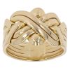 18ct Yellow Gold Six Piece Puzzle Ring