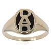 9ct Yellow Gold Black Onyx Dad Ring