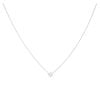 18ct White Gold 0.75ct Diamond Pendant and Chain 16"