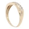 9ct Yellow Gold Cubic Zirconia Crossover Ring