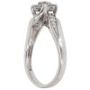 9ct White Gold 0.44ct Brilliant Cut Diamond Cluster Ring