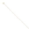 9ct Yellow Gold Crystal Heart Bracelet 7.5"