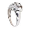 18ct White Gold Cubic Zirconia Heart Ring