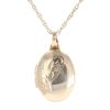 9ct Yellow Gold Locket Pendant and Prince of Wales Chain 18"