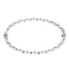 9ct White Gold Twist Hinged Bangle