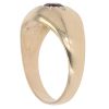 9ct Yellow Gold Garnet Signet Ring