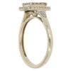 9ct Yellow Gold 0.36ct Diamond Cluster Ring
