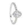 9ct White Gold Diamond Marquise Cluster Ring by Anya Belle