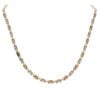 9ct Yellow White And Rose Gold Cross Collarette 16"