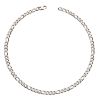 Stainless Steel Matte and Polished Figaro Chain