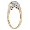 18ct Yellow And White Gold Cubic Zirconia Five Stone Ring