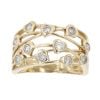 9ct Yellow Gold 0.50ct Brilliant Cut Diamond Fancy Ring