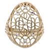 9ct Yellow and White Gold Patterned Fancy Ring