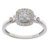 9ct White Gold 0.27ct Brilliant Cut Diamond Cluster Ring