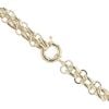 14ct Yellow Gold Cubic Zirconia Triple Heart Chain 20"