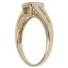 9ct Yellow Gold 0.03ct Diamond and Morganite Solitaire Ring
