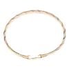 9ct Yellow, White And Rose Gold Hinged Bangle