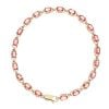 18ct Yellow Gold Peach Topaz Bracelet 7.5"