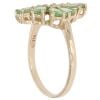 9ct Yellow Gold Peridot Gemstone Cluster Ring