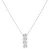 18ct White Gold 1.15ct Brilliant Cut Diamond Cluster Pendant And Chain 16"