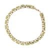 9ct Yellow Gold Chrysoberyl Bracelet 7.5"