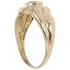 18ct Yellow Gold Patterned Peridot Ring