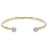 9ct Yellow Gold 0.40ct Diamond Torque Bangle