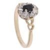 9ct Yellow Gold 0.05ct Diamond and Sapphire Cluster Ring