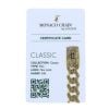 14ct Yellow Gold Monaco Patterned Curb Classic Flex Lock Bracelet 8.5"