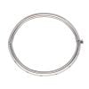 18ct White Gold Pink Gemstone Hinged Bangle