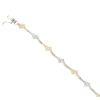 14ct Yellow and White Gold Cubic Zirconia Bracelet 7.5"