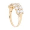 9ct Yellow Gold Two Row Cubic Zirconia Ring