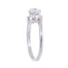 18ct White Gold 0.35ct Diamond Solitaire Twist Ring
