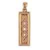 9ct Yellow and Rose Gold 0.05ct Clogau Pendant