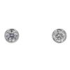 18ct Yellow and White Gold 0.85ct Brilliant Cut Diamond Earrings