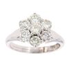 9ct White Gold 2.50ct Diamond Cluster Ring