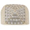 9ct Yellow Gold Cubic Zirconia Pyramid Ring