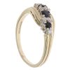 9ct Yellow Gold Cubic Zirconia and Sapphire Fancy Ring
