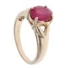 9ct Yellow Gold Ruby Single Stone Ring