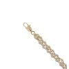 18ct Yellow And White Gold Fancy Bead Bracelet 6"