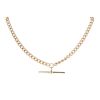 9ct Yellow Gold Albert T-Bar Chain 18"