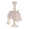 9ct Yellow Gold Cubic Zirconia Money Tree Pendant